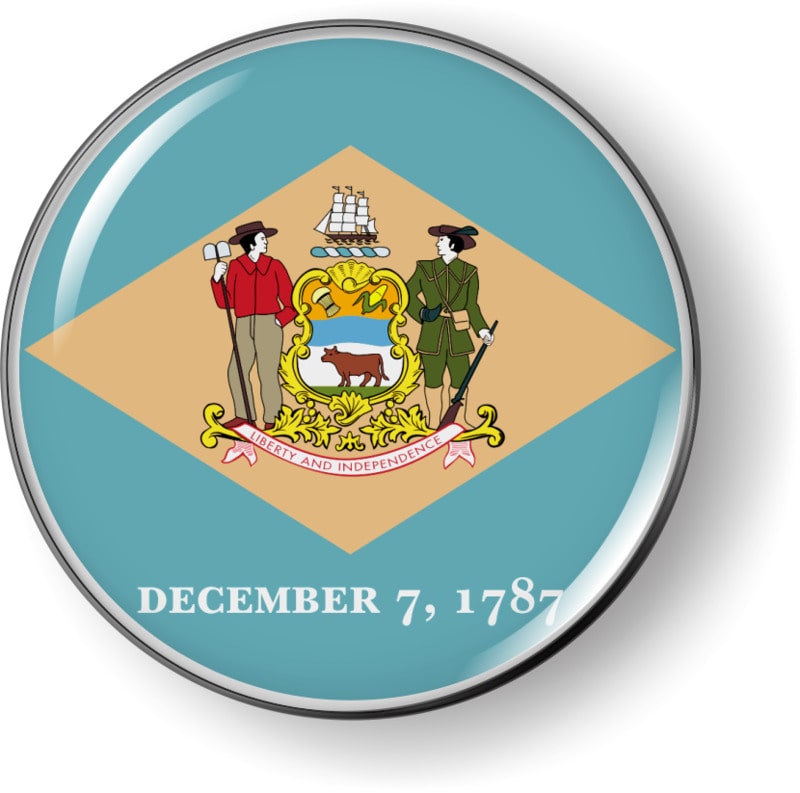 Delaware - State Flag Emblem